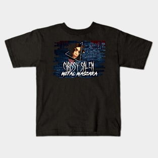 Chrissy Salem Metal Mascara Banner Design Kids T-Shirt